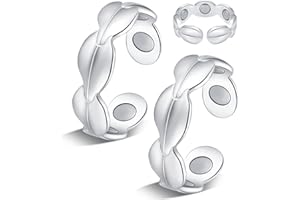 Jeracol 2Pcs Kupfer Magnetischer Ringe mit starken Magneten(3500 Gauss), Magnetring Herren Damen,verstellbare Kupferringe mit einer Geschenkbox.