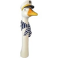 Gartenstecker Gänsehals 35 Cm - Wetterfeste Gartenfigur Für Außen