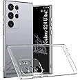 Zubitech Samsung Galaxy S24 Ultra Clear Case Soft Flexible Silicone TPU Shockproof Transparent Rubber Back Cover Compatible for Samsung Galaxy S24 Ultra