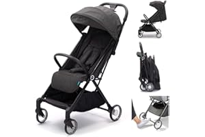 Urban Kanga Wallaby Passeggino Ultra Compatto e Leggero da Viaggio pesa solo 5 Kg 0-40 mesi (Lino grigio)