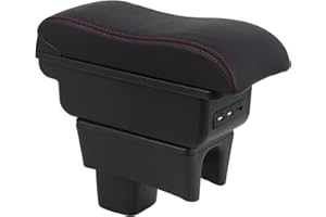 OYHCM Arm Rest For Suzuki Swift 2005-2020 Armrest Auto Centre Console Interior Storage Box Arm Rest Dual Compartments Leather
