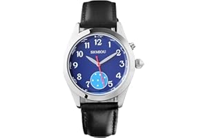 SHMIOU Orologio Parlante Italiano Dorato per Anziani Non Vedenti Ipovedenti, Malati di Alzheimer Forte Chiaro Audio annuncio XM-IT-220401