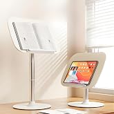 Coverzone Ayarlanabilir Ahşap Kitap Okuma Standı 30&ndash;55 cm &ndash; Metal Ayaklı Ergonomik Notebook ve Tablet Standı &ndash; &Ccedil;ok Ama&ccedil;lı Lap