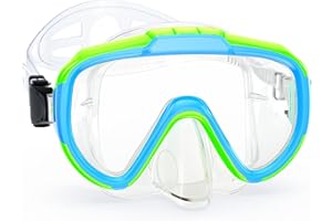 Zeligerstar Snorkel Mask, 180° Panoramic View Diving Mask, Anti-Fog Swimming Mask with UV Protection Lens, Anti-Leak Swimming Goggles for Adult and Kids