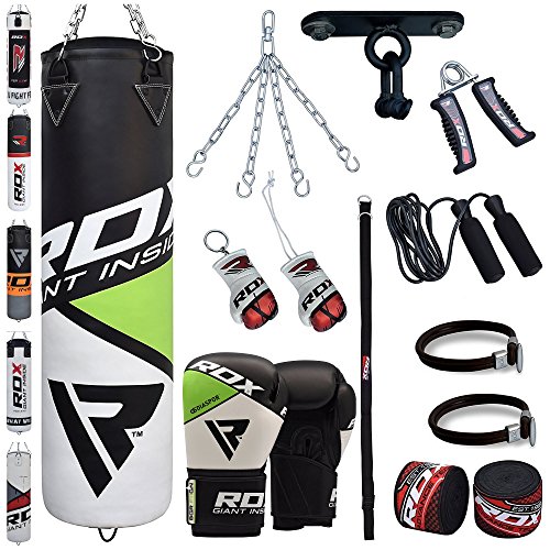 RDX13PieceBoxingSet4FT5FTFilledHeavyPunchBagGlovesCeiling