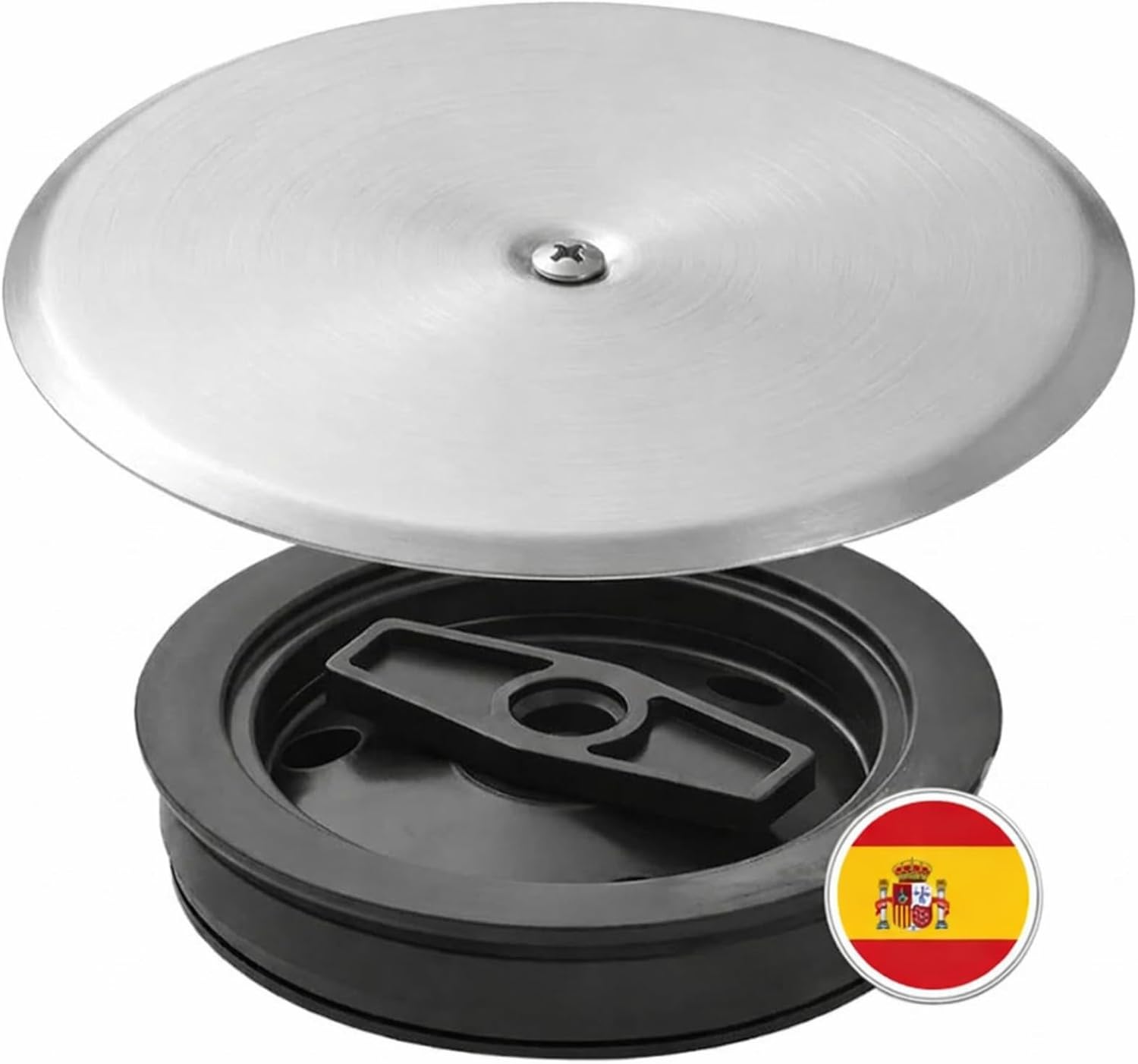 Tapa para Bote Sifónico Ø110 mm – Acero Inoxidable con Junta de Goma – Evita Malos Olores y Fugas – Tapa Sifón para Suelo de Baño, Ducha y Desagüe – Repuesto Universal - Noryks