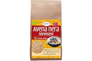 DR. METZ Avena nera norvegese, biologica, 500 g • per il vero porridge • steel cut • da agricoltura biologica norvegese