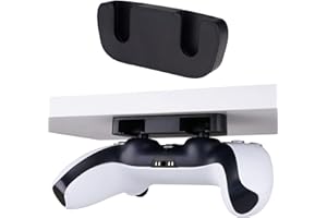 playvital Joystick-Halterung für PS5 Controller, Ständer unter Tisch für PS4 Joypad-Schwarz