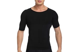 SLIMBELLE Canotta Contenitiva Snellente Uomo Maglietta Compressione Intimo Maglia Modellante Shapewear Camicia Dimagrante T-Shirt Pancia Piatta Canottiera Sportivo Fitness