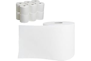 AURSTORE BASA |12 Sopalins | Essuie Tout Gros Rouleau, Bobine Essuie Main, Rouleau Papier Essuie Tout Industriel, Sopalin Par | 450 Feuilles | 2 Plis | (Lot de 12)