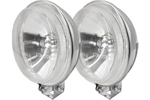 Simoni Racing SR/DL2 Depth Light, 2 Fari Supplementari Universali, Fari Alogeni di Profondità, 12V, Rotondi, Universali, Luce superbianca