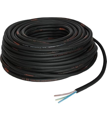 Securi Flex SFX/3183Y 3C 1.5 PVC BLK U 100 Power Cable Flexible  Go Sparky