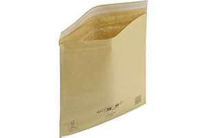 IMBALLAGGI 2000 - Buste Postali Imbottite Mail Lite Gold - 50 Pezzi 24x33 cm -Buste Imbottite per Spedizione - Buste con Pluriball Ideali per Spedire e Proteggere Oggetti