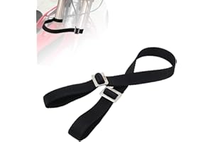 AnXin Ceinture Traction Sauvetage Sangle de traînée Sauvetage pour Moto Tout-Terrain (Noir, Style Boucle)