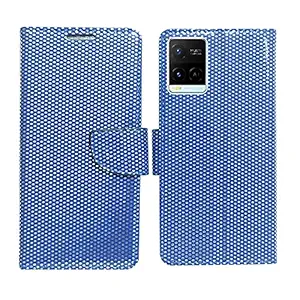 AD Enterprises Net Blue Flip Cover for Vivo Y21