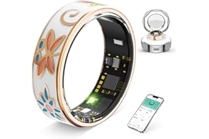 UOUNEACO Bague Intelligente Vintage avec Surveillance de la Fréquence Cardiaque et du Sommeil, Tracker de Fitness, Anneau Connecté Compteur de Pas, étanche IP68, Batterie 7 Jours, Chargement Magnétique (9)