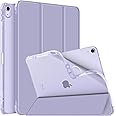 FINTIE SlimShell Case for iPad Air 13 inch M2 (2024) - Lightweight Soft TPU Protective Stand Back Case with Pencil Holder, Translucent Frosted Cover, Auto Wake/Sleep, Lilac Purple