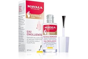 Mavala - Eau Émolliente - Soin Ramollissant les Cuticules - Élimine les Petites Peaux Superflues - 1 Seule Application Nécessaire - Contour de l'Ongle Net - 10ml