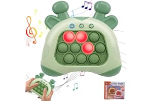 Fivtsme Console De Jeu Quick Push Bubbles,Jeu Fidget électronique,Quick Push Bubbles Game,Puzzle Pop It Game Machine,Pop It Electronique,Jeu Quick Push,Console de Jeu Decompression pour Enfant,Girafe