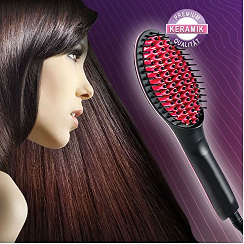 Genius Simply Straight Keramik Haar-Glätt-Bürste | 2 in 1 Glätteisen & Bürste | LCD-Temperaturanzeige bis zu 230 °C | Für alle Haartypen | Bekannt aus TV | B-Ware wie NEU - 4