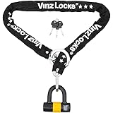 VINZ Kungur Chaîne antivol de 10 mm de diamètre | Certifié ART 3 | Serrure pour scooter, moto, cyclomoteur, vélo électrique e