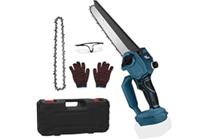 TIVEKEO 8 Zoll Kettensäge kompatibel mit Bosch Professional 18V System Akku GBA/CORE/ProCORE/AMPShare 18V, Mini Elektrokettensäge Für Gartenholz Baumschere Astschere Holzschneiden (BS)