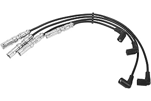 QUARKZMAN Cable De Bujía De Bobina De Encendido Para Coche Apto Para VW Golf Iv 1.6 (1997-2005) 75Kw No. 06A905409M - Paquete De 4