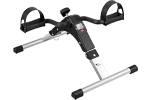 ‎HIMALY himaly Minibike Heimtrainer Bewegungstrainer Pedaltrainer Arm und Beintrainer Trainingsgerät Fitnessgerät mit LCD-Monitor Einstellbarer Widerstand Fahrradtrainer Fitness-Fahrrad Heimfahrrad