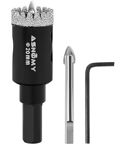 Mophorn Ensemble De 6 Scies Cloches Diamantées, M14, Forets 20-68 Mm