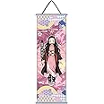 TPone Demon Slayer Poster, Anime Demon Slayer Poster Wall Art - Demon Slayer Wall Scroll, 27.5 x 9.8 Inch Canvas Hanging Paintings Wall Art Decor Home Dorm Office (Kamado Nezuko)
