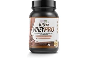 FARMAFUSION Farma Fusion Proteine del Siero del Latte con Collagene e Magnesio | 43 Grammi di Proteine pure per dose | Aumenta la massa muscolare | Protegge e lubrifica le articolazioni | 1000 g Cioccolato