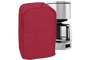 Ritz Housse matelassée en polyester/coton pour mixeur ou cafetière, protection contre la poussière et les traces de doigts, lavable en machine, rouge paprika