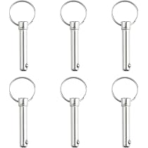 4 Goupilles Dégagement Rapide Acier Inox 316 - 6.3x51mm - Pour Bateau Et Pont