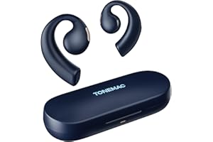 TONEMAC Q1A Open-Ear Bluetooth Wireless Headphones, Running Headphones Bluetooth 5.2, Earphones Sports Wireless with HD Mic,30H Playtime IP68 Waterproof