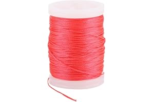 KIMISS Corda per Arco Bcy Filo per Servire Fibra di Nylon 400D 120M Corda in Nylon Resistente Filo per Servire Corda per Arco Forniture per Tiro con L'Arco (Nero Bianco)