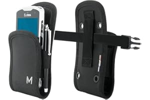‎MOBILIS Mobilis Basic Holster für Eingabeterminals & Smartphones - Gürtel - Leicht zugängliches System - Größe M (Maximale Gerätegröße 18 x 9 x 3 cm)