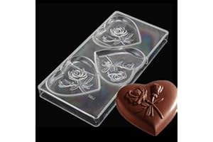 VALINK 3D Grande Cuore Cioccolato Stampo Trasparente Policarbonato Vassoio Fai da Te Fatto a Mano Maker Ghiaccio Muffin Teglie e Pan Dolciumi Torta Forma Cottura Al Forno Piatto Pasticceria Attrezzi Plastica