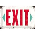 Nostalgic-Art Blechschild „Achtung – Exit“ Retro-Design | 20x30 Cm, Metall, 3D-Prägung | Für Gamer, Bar & Wohnzimmer