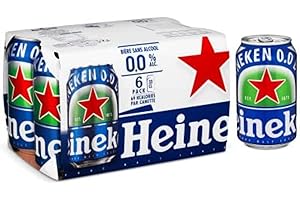 Heineken Heineken 00 , 0,00 - Le pack de 6 bouteilles de 33cl