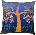 Produktbild Last-Minute-Geschenk - SouvNear bunt kissenbezug, Cushion Cover, Kissen Abdeckung, Throw Pillow - 45 x 45 cm - dunkelblau Warli Stammeskunst Deko mit Versteckten Reißverschlüssen für Couch, Sofa, Schaukelstühle - Bettzeug und Wohn Saal Zubehör