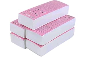 LAZY LADY 500 pezzi strisce per ceretta per depilazione, strisce ceretta per depilazione a caldo, strisce depilatorie, 5 confezioni Duty per tutti i tipi di cera su gambe, petto, bikini, viso