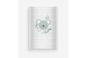 decorwelt Cambiador duro para cuna de 47 x 80 cm con pies de seguridad Cambiador lavable impermeable Accesorios Koala Baby Changing Mat
