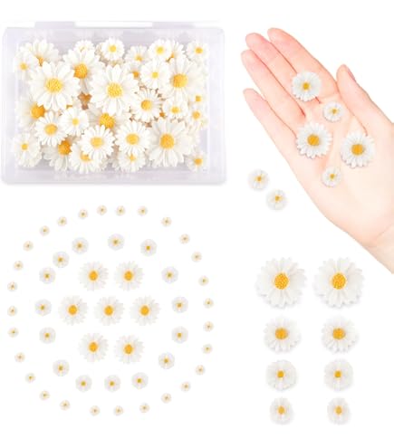 100 Têtes De Marguerites Artificielles En Tissu - 4,5 Cm - Pour DIY, Mariage, Décoration Maison - 5