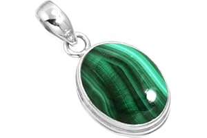 JEWELOPORIUM 925 Sterling Silver Handmade Pendant for Women 12x16 Oval Gemstone Fashion Jewelry for Gift (99541_P)