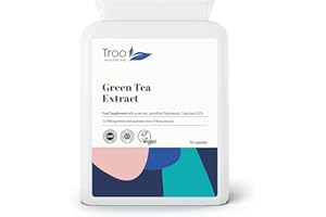 Troo Health Care Green Tea Extract Supplement (12,480mg) - 90 Capsules - Providing Polyphenols, Catechins and EGCG - UK Manufactured to GMP Standards