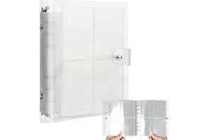 RUNMEIHE 200 Taschen Kpop Photocard Binder Album, Mini Fotokartenhalter Buch, 3 Zoll kleine Fotokarte für Bild Sammlung Weiß