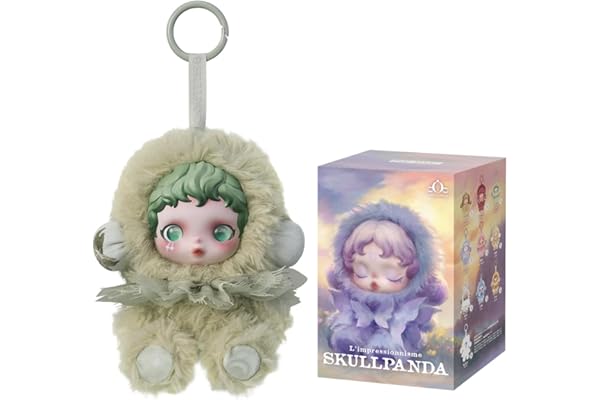 POP MART SKULLPANDA L’impressionnisme Series Plush Doll de Acción Popular Figura Coleccionable y Adorable Juguete Artístico Regalo Creativo 1PC