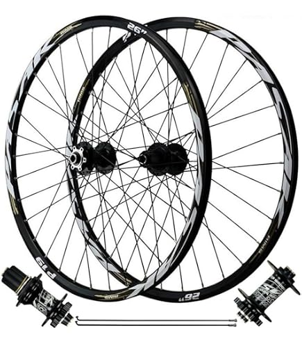 Paire Roues VTT 27,5'' – Alliage Alu 7075, Freins Disque 6 Trous, 32H, Capacité 200 Kg, Pour 7–12 Vitesses