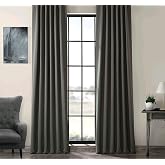 Evdepo Home Karartma Blackout Pilesiz Tek Kanat Fon Perde Koyu Gri 170 x 270 cm