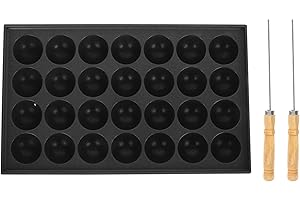 ‎YARDWE Yardwe Takoyaki Pan Takoyaki Maker with Free Takoyaki Tools Cake Pans for Takoyaki Krakus Cake Pop